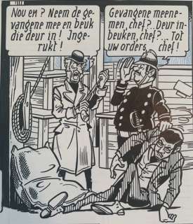 Vandersteen, Willy | Robert en Bertrand 4 - Original page (p.21) De levende brug - (1974) | Catawiki