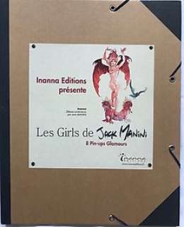 Jack Manini - Portfolio + Dédicace - Les girls de Jack Manini (028/350) - Page volante - (2013)