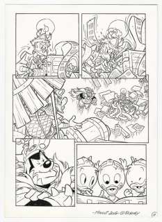 Vitale Mangiatordi | Topolino #3244 - Vitale Mangiatordi - tavola originale "Donald Quest: La Luna del Drago" - Exemplaire unique - (2015) | Catawiki