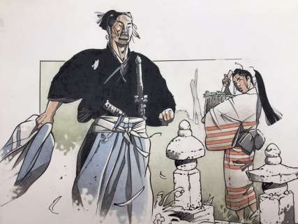 Michetz, Marc | Michetz, Marc - Dessin original couleur - Un rendez-vous intime avec Kogaratsu | Catawiki