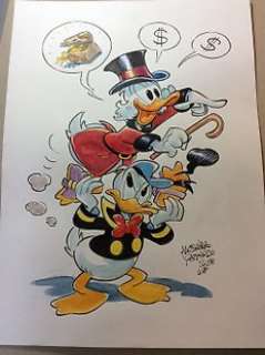 Alessandro Gottardo - Donald Duck - â€œC‘è chi è entusiasta e chi lo è un po‘ menoâ€ - Page volante - Exemplaire unique - (2018/2018)