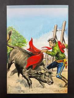 Emilio Uberti | Capitan Miki II s. n. 4 - copertina originale x albo d’oro - Page volante - EO - (1954) | Catawiki