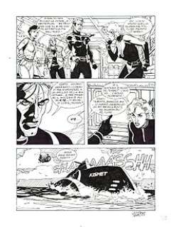 Germano Bonazzi - Nathan Never n. 39-51 - 4x G.Bonazzi - Tavole Originali Fantascienza - Page volante - EO - (1993)