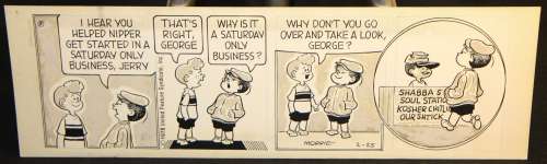 Morrie Turner - wee pals strip - 2/25/1978 signed