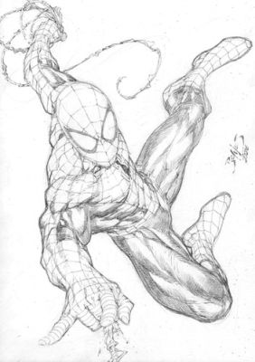 Ed Benes | Spider-man - 09"x12" Pencil | Ed Benes