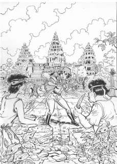 Di Sano, Bruno / Walthéry | Di Sano, Bruno / Walthéry - Couverture originale - L’aviatrice - (2019) | Catawiki