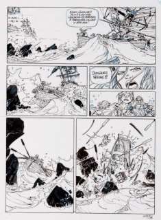 Mezzomo - Nouveau monde - Emie Technique mixte pour la planche 4 de l‘album.