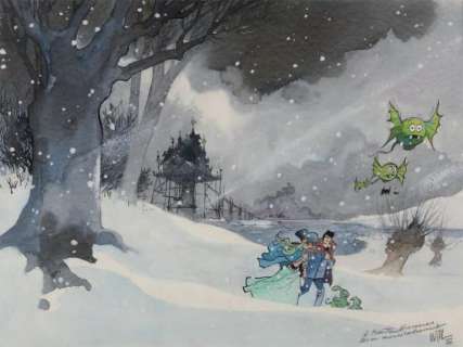 Will | Isabelle Encre de Chine et aquarelle pour ce superbe dessin dédicacé, | Millon