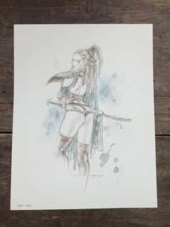 Royo, Luã­s | Luis Royo - Original color drawing - SB-441 - Size: 23 x 27 cm. | Catawiki