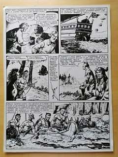 Onofrio Bramante - Falco Bianco - O. Bramante - Tavola originale "Il robin hood del nord-est" Pagina 30 - Page volante - Exemplaire unique