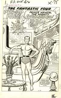 Dick Ayers, Jack Kirby - fantastic four issue 11 page pin up