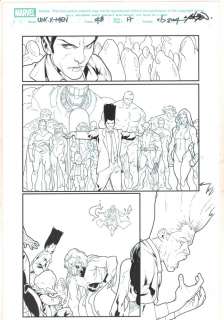 Adriano Di Benedetto - Uncanny X-Men #8 P.17 - Blue Line Ink Art Only of R. B. Silva Pencils - 2019