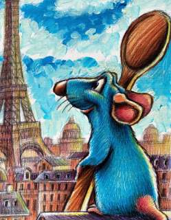 Joan Vizcarra | Remy [Ratatouille] - Giclée Hand Signed & Embellished By Joan Vizcarra - Canvas | Catawiki