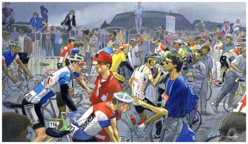 Max Cabanes - Arrivée du Tour Ã  Bordeaux – Tour 1989