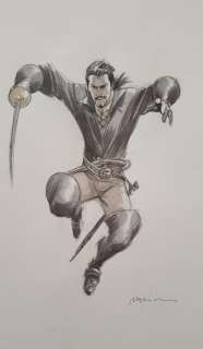 Enrico Marini | Marini - Dessin original Le Scorpion - Le Saut | Catawiki