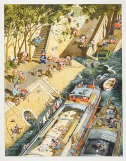 Loup, Jean Jacques | Les quais de Seine. Encre de Chine et encres de couleurs | Coutau Bégarie