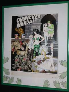 Ron Embleton - oh, wicked wanda! Painted art for penthouse magazine - framed - signed