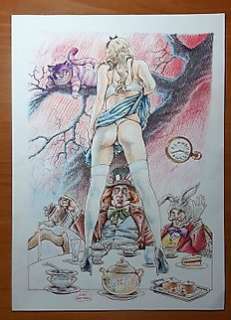 Luca Raimondo - L. Raimondo - original artwork "Alice in wonderland"