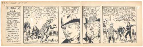 Unknown | Unknown - BUFFALO BILL, Daily Strip (9/19/1955) | Russ Cochran