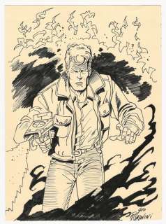 Giovanni Romanini | Martyn Mistére - Giovanni Romanini - illustrazione originale "Detective dell’impossibile" - Page volante - EO | Catawiki