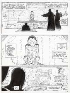 Moebius | PLANCHE ORIGINALE 66 – LE MONDE D’EDENA : LA DÉESSE | Galerie Barbier