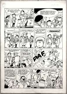 Greg | Greg - Originele pagina - Rock Derby T.3 - Panique au Paradis - (1960) | Catawiki