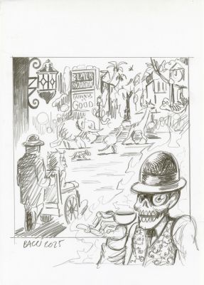 Bacci | TELL NO TALES – Crayonné de la planche 15 | Galerie Barbier