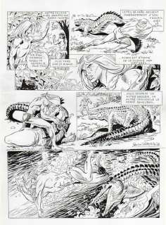 Paolo Ongaro | Rahan - tavole originali per "Pif" - Page volante | Catawiki