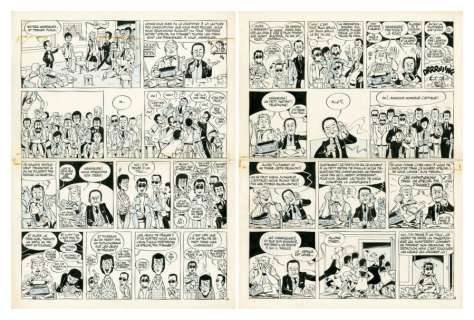 Dingodossiers Encre de Chine et crayon bleu pour ces deux planches intitulées | Millon