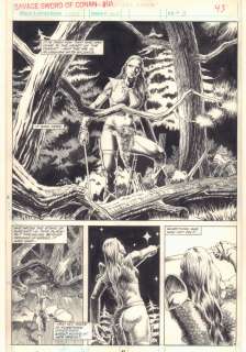 Armando Gil, Steve Carr - Savage sword of conan #169 p. 43 - red sonja - 1990