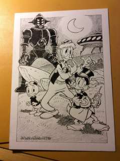 Alessandro Gottardo | Donald Duck - â€œSono arrivati gli alieniâ€ - Page volante - Exemplaire unique - (2021/2021) | Catawiki