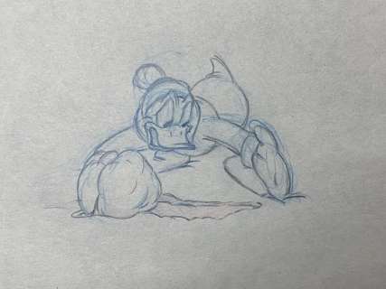 Walt Disney Studio | Disney Studios - Original production drawing - Donald Duck - Dumb Bell of the Yukon - (1946) | Catawiki