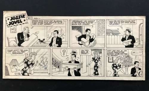 Piët, Frans | Piët, Frans - 2 Originele stroken - Jossie Jovel - (1941/1942) | Catawiki