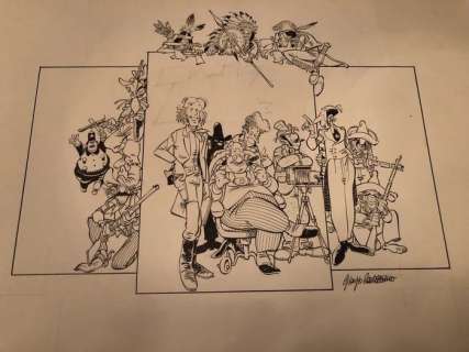 Cavazzano, Giorgio | Cavazzano, Giorgio - Dessin original - Silas Finn - (années 1980) | Catawiki