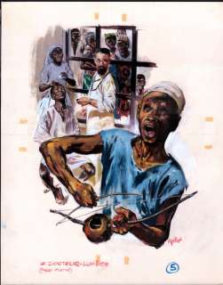 Follet, René - Le Docteur Lumière | Follet, René - Le docteur Lumière - Illustration originale - La belle aventure d’un prêtre-médecin - (1962) | Catawiki