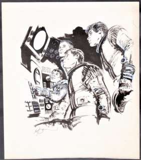 Follet, René - Astronautes | Follet, René - Astronautes - Illustration originale - (1967) | Catawiki