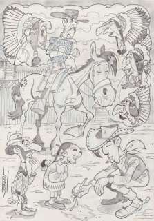 Jordan, Julian | Jordan, Julian - Original drawing - Lucky Luke - The 20th Cavalry | Catawiki