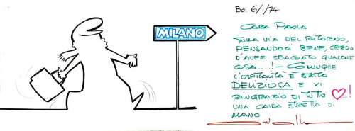 OSVALDO CAVANDOLI  -  La Linea va a Milano