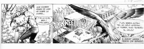 Romero, Enric Badia | Enric Badia Romero - Original strip - Axa - Size: 50,5 x 18 cm. - (1981) | Catawiki