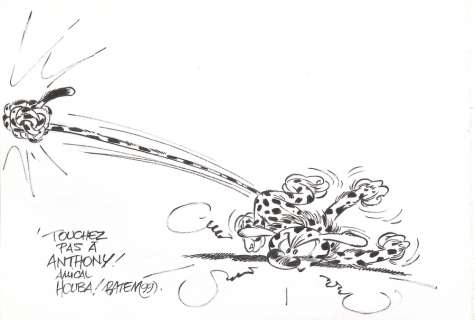 Batem | Le Marsupilami, illustration Ã  l’encre de Chi… | Millon