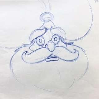 Walt Disney Studios | Walt Disney Feature Animation - Original Animation Production Drawing - Sultan - from "ALADDIN" - (1992) | Catawiki