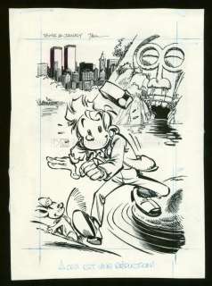 Dan - Illustration originale - le petit spirou