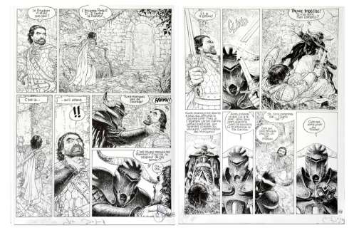 Delaby | Complainte des landes perdues, ensemble de deux pl… | Millon