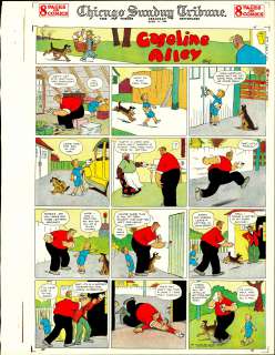 King - Gasoline Alley Sunday Page Color Proof (04/11/1926) NO RESERVE! | Russ Cochran