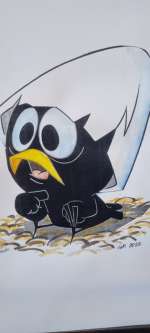 G.Gariani | Calimero - Omaggio di G. Gariani - Animatore della Pagot - Page volante (2022) | Catawiki