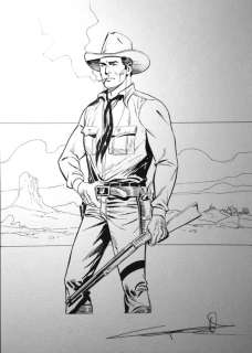 Giuseppe Candita | G. Candita - original artwork " Tex Willer". - Page volante - Exemplaire unique - (2022) | Catawiki