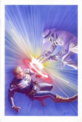 Alex Ross | CAPTAIN AMERICA – Couverture originale pour issue 18 | Galerie Barbier