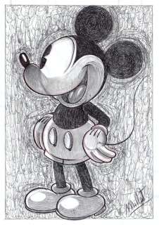 Millet | Mickey Mouse - Signed Original Drawing by Millet - EO | Catawiki