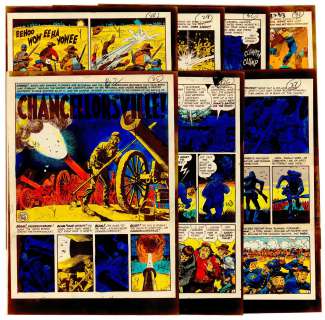 Davis - CHANCELLORSVILLE!, TWO-FISTED TALES #35, SP 7 Pg Story (Oct 1953) | Russ Cochran