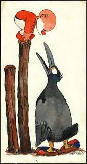 Jean Dulieu (Jan Van Oort) | Paulus de Boskabouter - ’Daar is de Pannekoekpoot ’ - Origineel werk voor de Eva - Page volante - (1958) | Catawiki